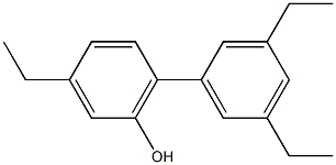 3-Ethyl-6-(3,5-diethylphenyl)phenol Struktur