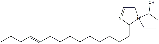 1-Ethyl-1-(1-hydroxyethyl)-2-(10-tetradecenyl)-3-imidazoline-1-ium Struktur