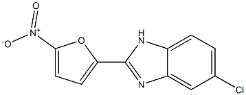 5-Chloro-2-[5-nitrofuran-2-yl]-1H-benzimidazole Struktur