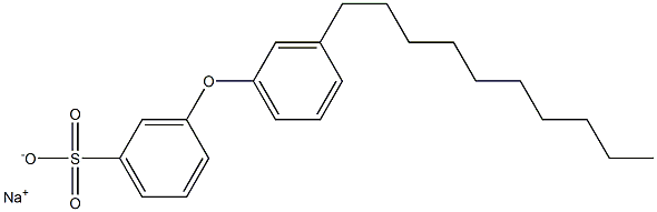 3-(3-Decylphenoxy)benzenesulfonic acid sodium salt Struktur