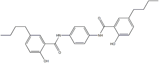 N,N'-Bis(5-butylsalicyloyl)-p-phenylenediamine Struktur