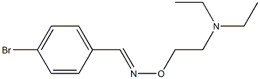 4-Bromobenzaldehyde [(E)-O-[2-(diethylamino)ethyl]oxime] Struktur