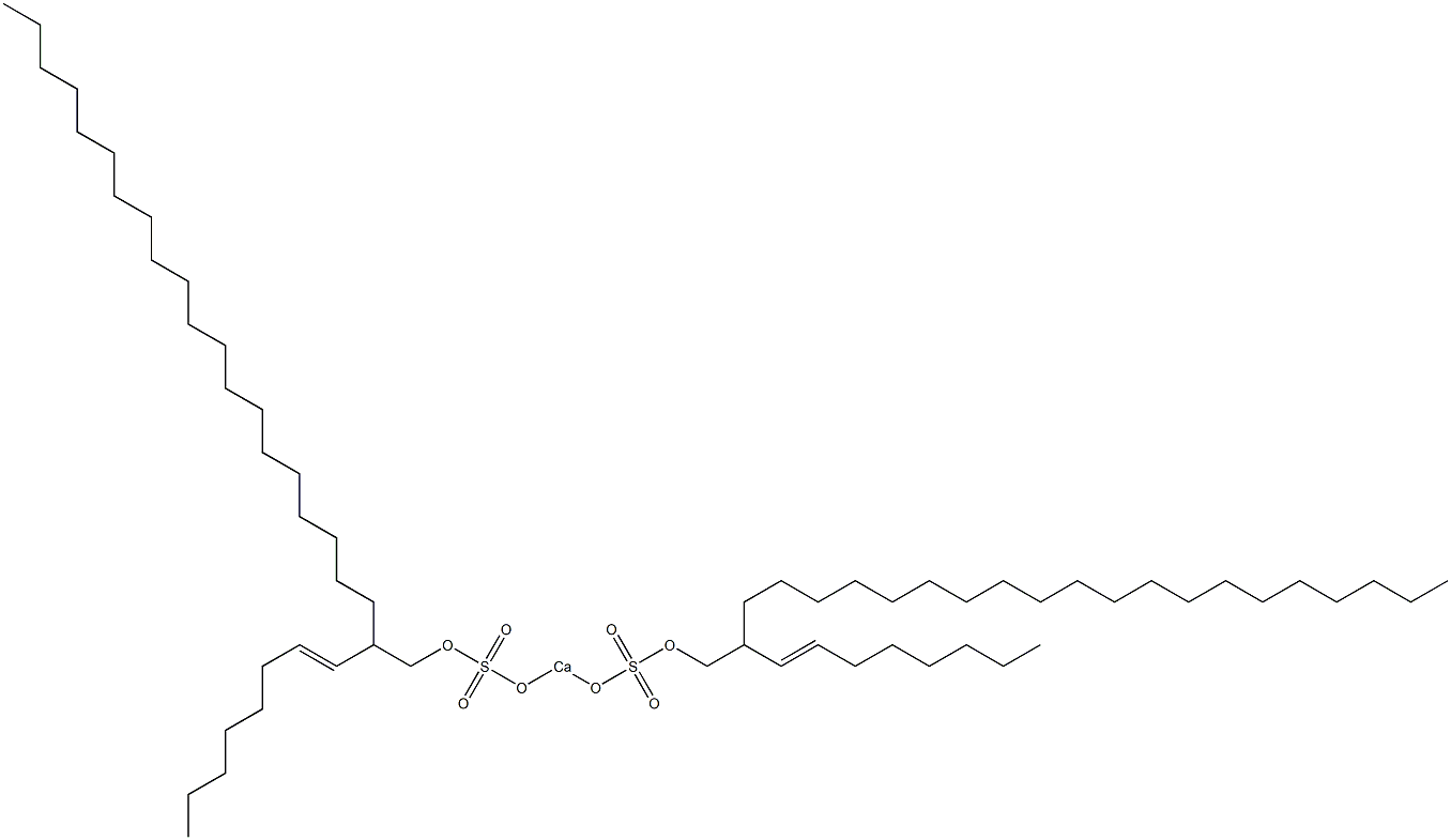 Bis[2-(1-octenyl)docosyloxysulfonyloxy]calcium Struktur