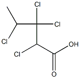 2,3,3,4-Tetrachlorovaleric acid Struktur