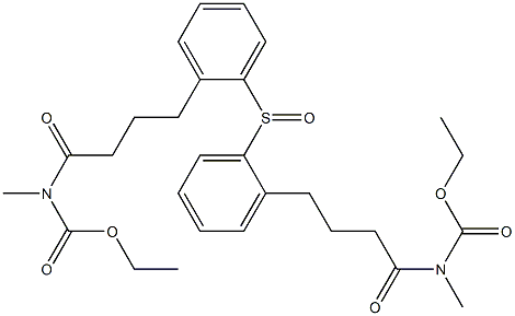 [4-(Ethoxycarbonylmethylamino)-4-oxobutyl]phenyl sulfoxide Struktur