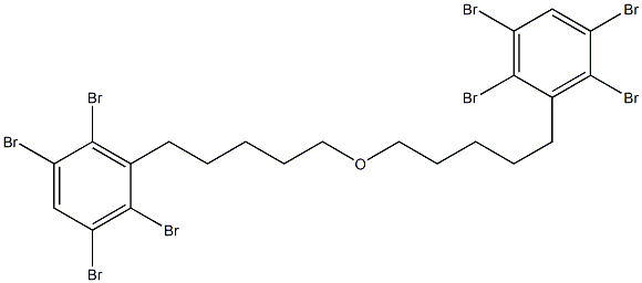 2,3,5,6-Tetrabromophenylpentyl ether Struktur