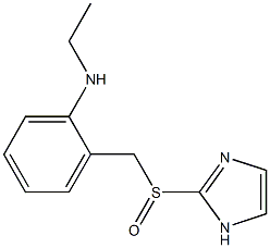 N-Ethyl-2-[(1H-imidazol-2-yl)sulfinylmethyl]aniline Struktur