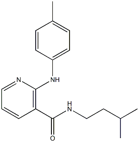 N-Isopentyl-2-(p-toluidino)nicotinamide Struktur