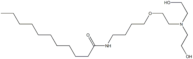 N-[4-[2-[Bis(2-hydroxyethyl)amino]ethoxy]butyl]undecanamide Struktur