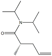 [S,(+)]-N,N-Diisopropyl-2-methyl-4-pentenamide Struktur