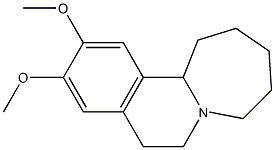 1,2,3,4,5,7,8,12b-Octahydro-10,11-dimethoxyazepino[2,1-a]isoquinoline Struktur