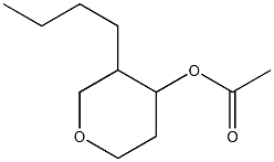 4-Acetyloxy-3-butyltetrahydro-2H-pyran Struktur