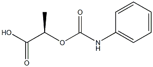 (R)-2-[(Phenylaminocarbonyl)oxy]propionic acid Struktur