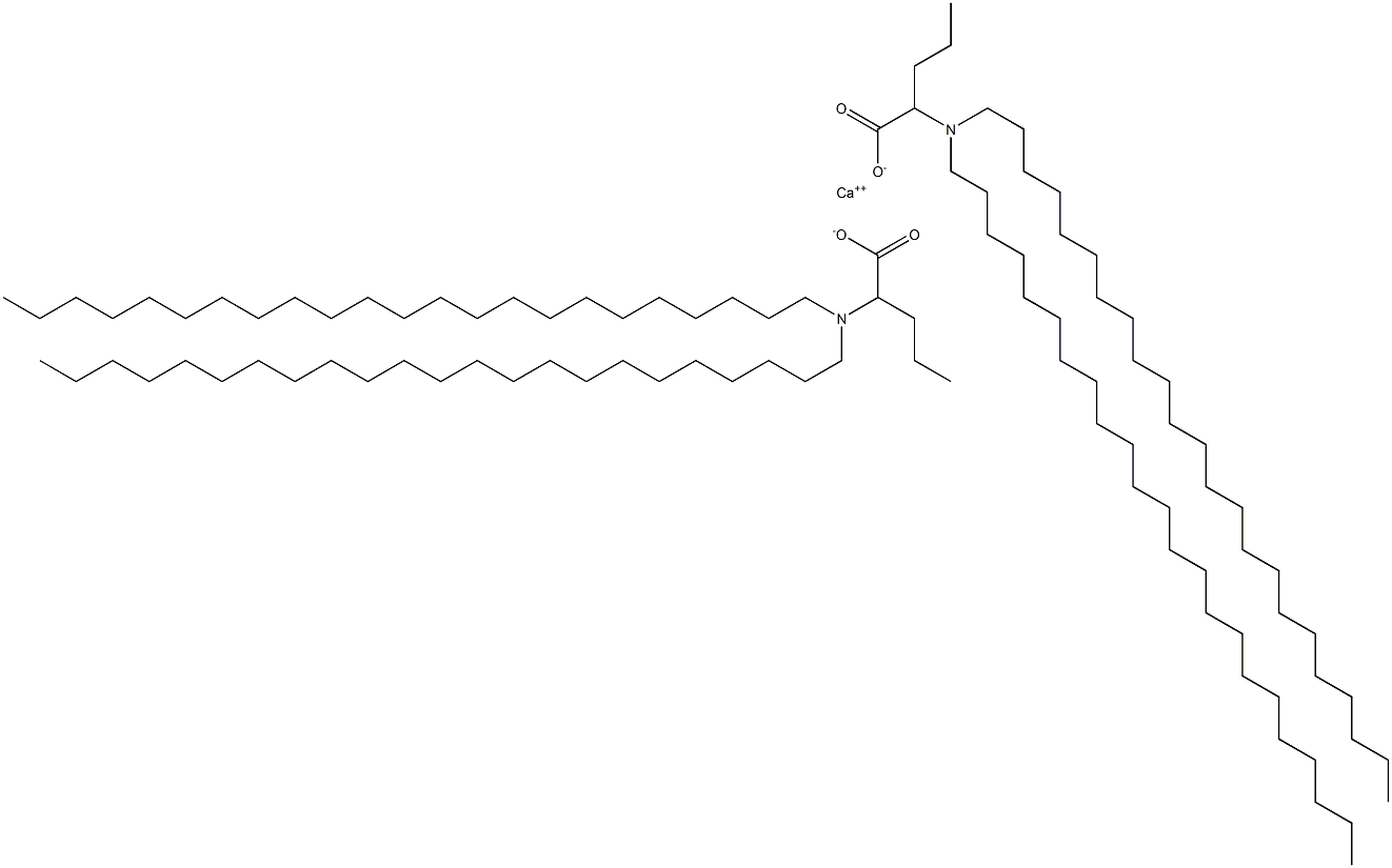 Bis[2-(ditricosylamino)valeric acid]calcium salt Struktur