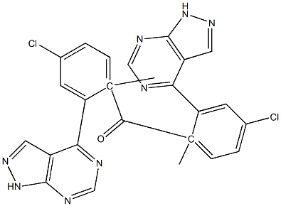 1-Methyl-1H-pyrazolo[3,4-d]pyrimidin-4-yl(4-chlorophenyl) ketone Struktur