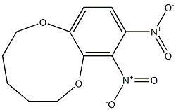 8,9-Dinitro-3,4,5,6-tetrahydro-2H-1,7-benzodioxonin Struktur