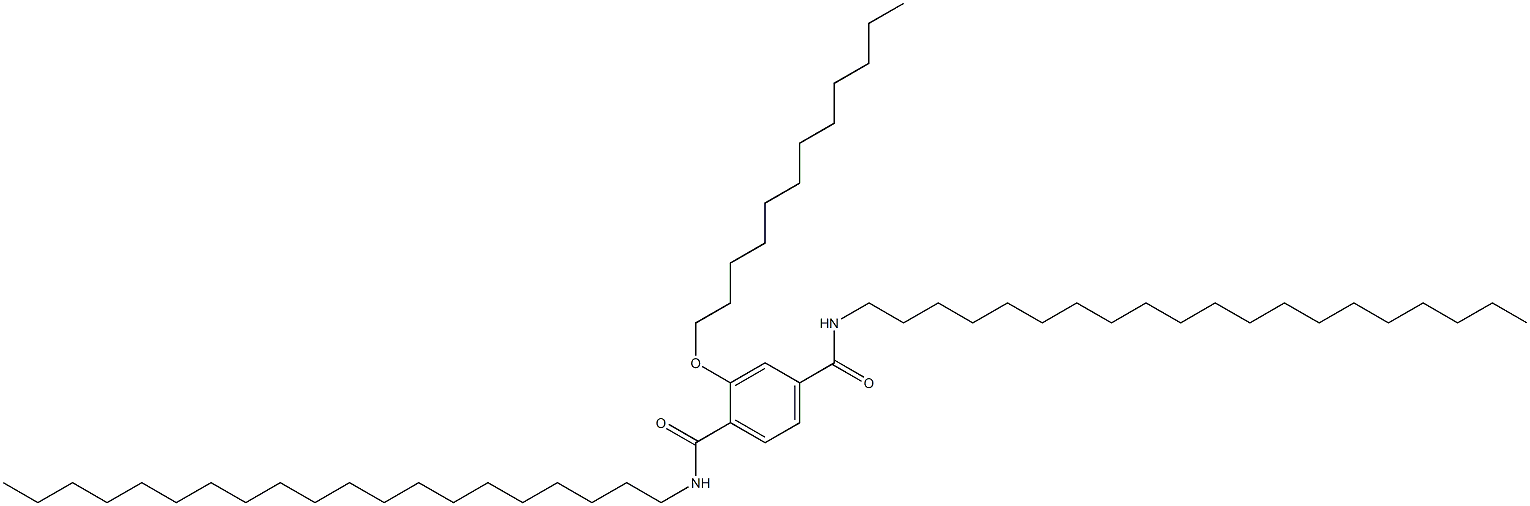 2-(Dodecyloxy)-N,N'-diicosylterephthalamide Struktur