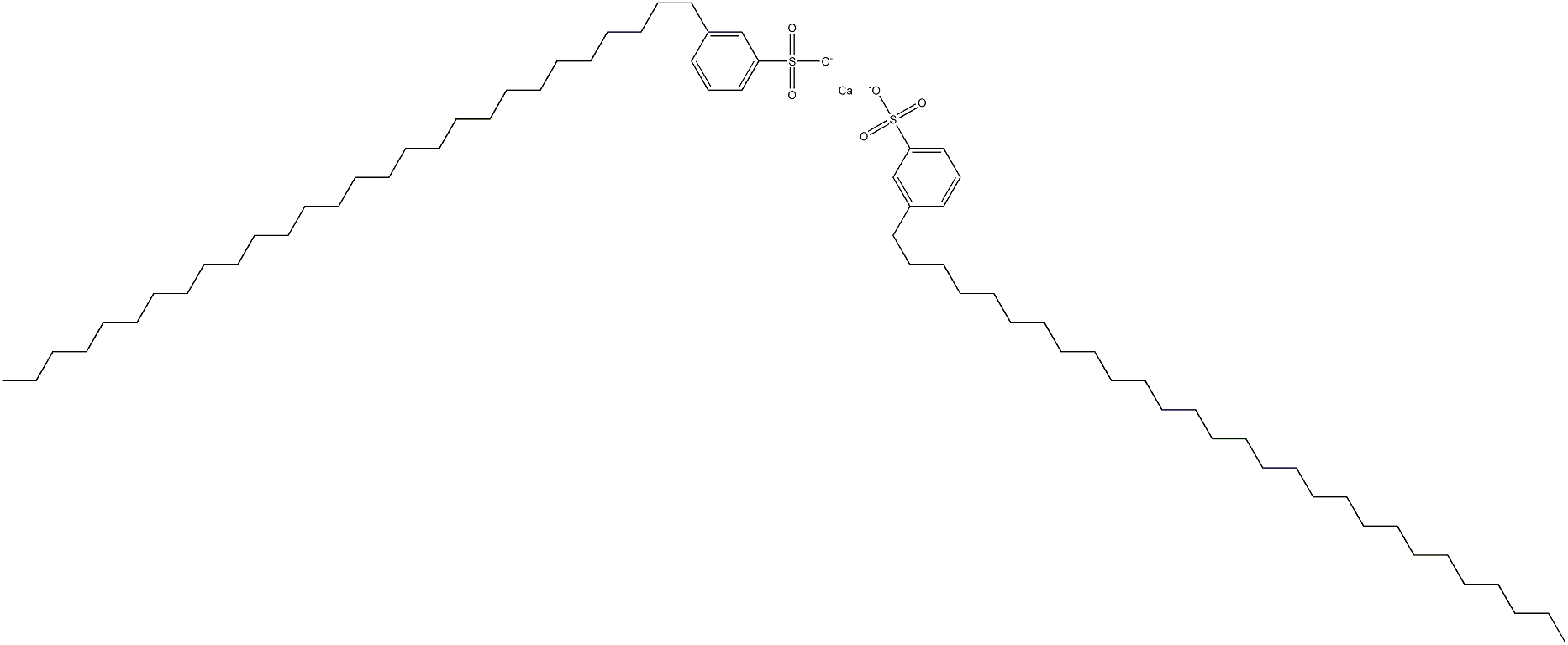 Bis(3-octacosylbenzenesulfonic acid)calcium salt Struktur