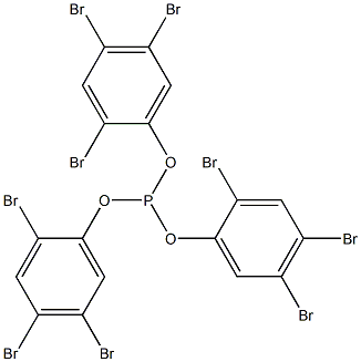 Phosphorous acid tris(2,4,5-tribromophenyl) ester Struktur