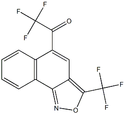 5-Trifluoroacetyl-3-trifluoromethylnaphth[1,2-c]isoxazole Struktur