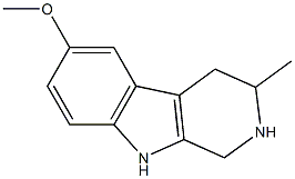 1,2,3,4-Tetrahydro-6-methoxy-3-methyl-9H-pyrido[3,4-b]indole Struktur