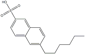 6-Hexyl-2-naphthalenesulfonic acid Struktur