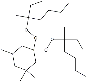 3,3,5-Trimethyl-1,1-bis(1-ethyl-1-methylpentylperoxy)cyclohexane Struktur