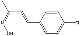 4-(4-Chlorophenyl)-3-butene-2-oneoxime Struktur