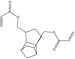 Bisacrylic acid (tricyclo[5.2.1.02,6]decane-3,8-diyl)bismethylene ester Struktur