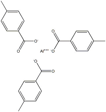 Tris(4-methylbenzoic acid)aluminum salt Struktur