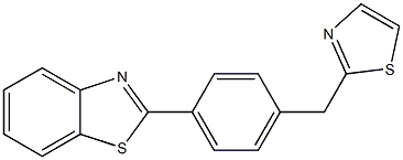 2-[4-[(2-Thiazolyl)methyl]phenyl]benzothiazole Struktur