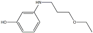 3-[(3-Ethoxypropyl)amino]phenol Struktur