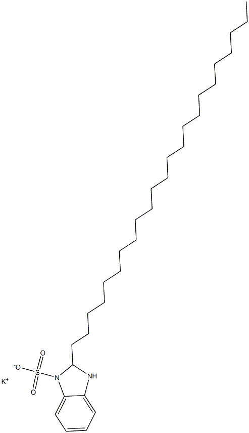 2,3-Dihydro-2-tricosyl-1H-benzimidazole-1-sulfonic acid potassium salt Struktur