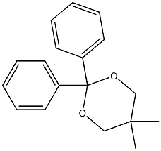 Benzophenone 2,2-dimethylpropane-1,3-diyl acetal Struktur