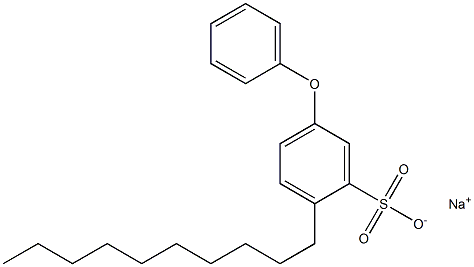 2-Decyl-5-phenoxybenzenesulfonic acid sodium salt Struktur