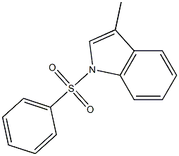 3-Methyl-1-phenylsulfonyl-1H-indole Struktur