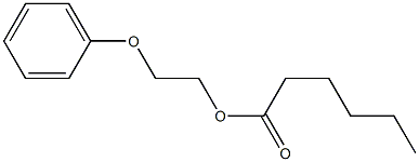 Hexanoic acid 2-phenoxyethyl ester Struktur