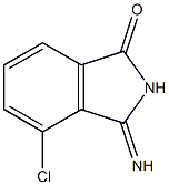 4-Chloro-3-iminoisoindolin-1-one Struktur