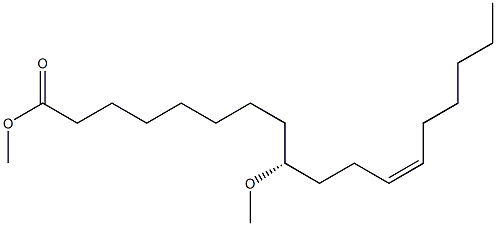 [Z,R,(+)]-9-Methoxy-12-octadecenoic acid methyl ester Struktur