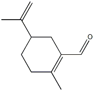 2-Methyl-5-(1-methylethenyl)cyclohexene-1-carbaldehyde Struktur