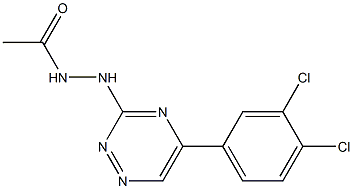 N'-[5-(3,4-Dichlorophenyl)-1,2,4-triazin-3-yl]acetohydrazide Struktur