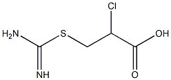 3-Amidinothio-2-chloropropionic acid Struktur