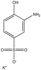 3-Amino-4-hydroxybenzenesulfonic acid potassium salt Struktur