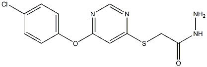 2-[6-(4-Chlorophenoxy)pyrimidin-4-ylthio]acetohydrazide Struktur