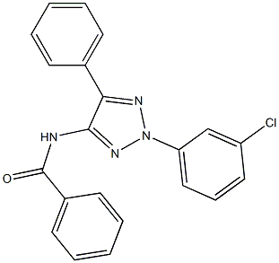 N-[2-(3-Chlorophenyl)-5-phenyl-2H-1,2,3-triazol-4-yl]benzamide Struktur