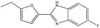 5-Fluoro-2-(5-ethylfuran-2-yl)-1H-benzimidazole Struktur