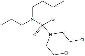 Tetrahydro-2-[bis(2-chloroethyl)amino]-6-methyl-3-propyl-2H-1,3,2-oxazaphosphorine 2-oxide Struktur