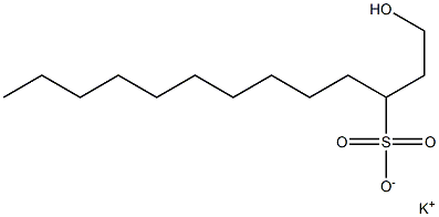 1-Hydroxytridecane-3-sulfonic acid potassium salt Struktur