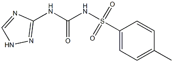 1-(4-Methylphenylsulfonyl)-3-(1H-1,2,4-triazol-3-yl)urea Struktur