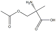 (+)-2-Methyl-L-serine acetate Struktur